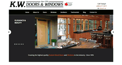 Desktop Screenshot of kwdoorsandwindows.com