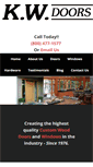Mobile Screenshot of kwdoorsandwindows.com